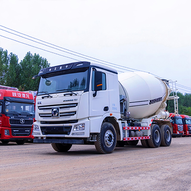How are the insides of concrete mixing trucks cleaned?